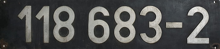 Lokschild 118 683